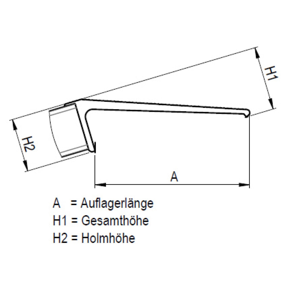 Produktabbildung Nr. 2: MAUDERER® klappbare Auffahrrampe SuperLeicht-Steg SLK, robust und kompakt, für leichtere Ladegüter, Tragkraft 800 kg, LxB 1.500 x 500 mm