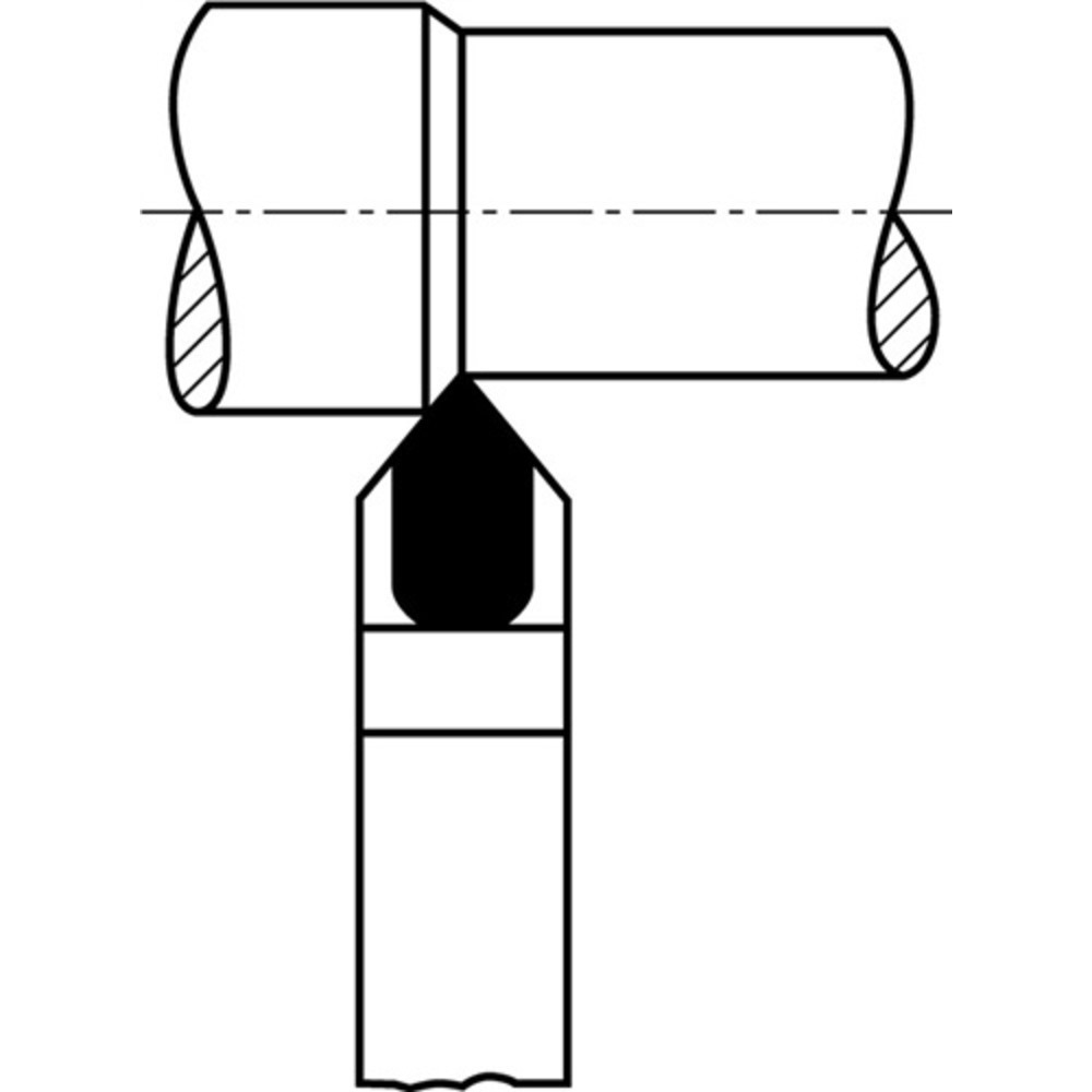 N° de l'image du produit 2 : Outils à charioter DIN 4975 16 x 10 mm droit en pointe WILKE