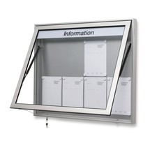 Schaukasten mit Gasdruckfeder