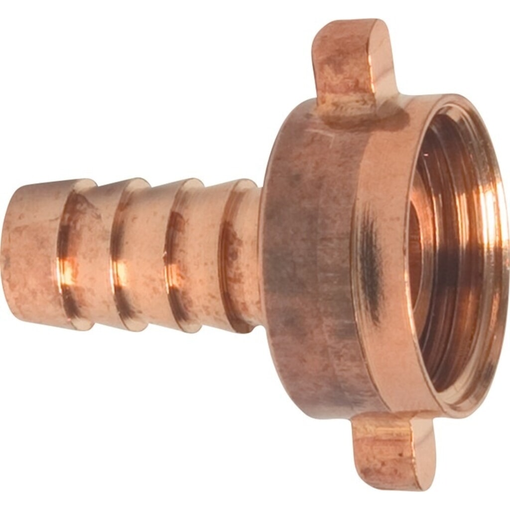 Produktabbildung: MEGA 2/3-Schlauchverschraubung, Innengewinde 1 ″, Messing Schlauchgröße 19 mm