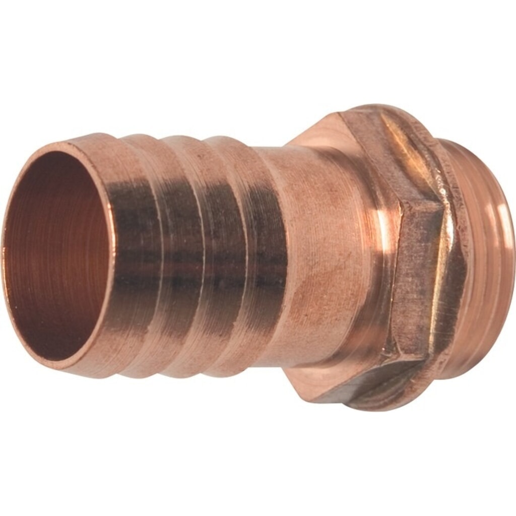 MEGA Schlauchtülle, Messing Schlauchgröße 19 mm, Außengewinde 3/4 ″ Produktabbildung: MEGA Schlauchtülle, Messing Schlauchgröße 19 mm, Außengewinde 3/4 ″