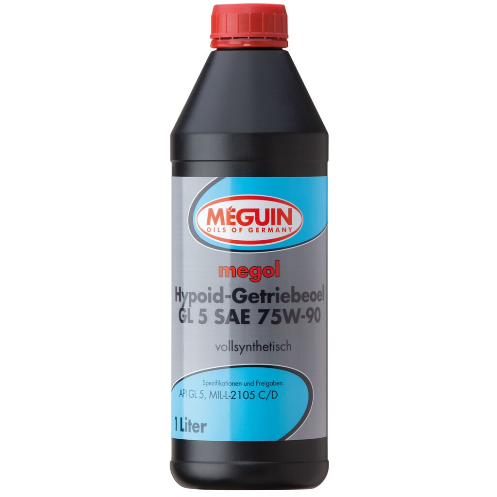 MEGUIN Hypoid-Getriebeoel GL 5 SAE 75W-90 (vollsynth.) 1 l Produktabbildung: MEGUIN Hypoid-Getriebeoel GL 5 SAE 75W-90 (vollsynth.) 1 l