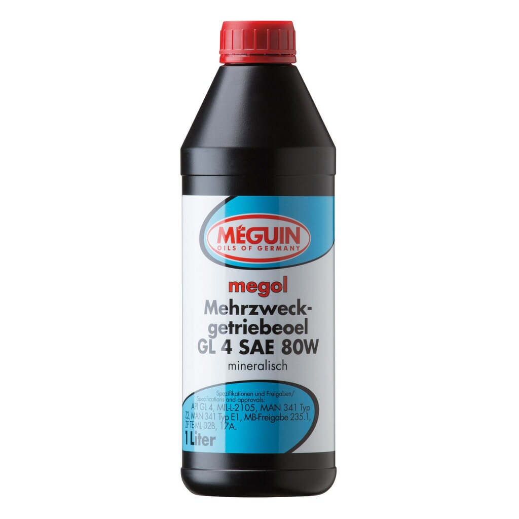 MEGUIN Mehrzweckgetriebeoel GL 4 SAE 80W 1 l Produktabbildung: MEGUIN Mehrzweckgetriebeoel GL 4 SAE 80W 1 l