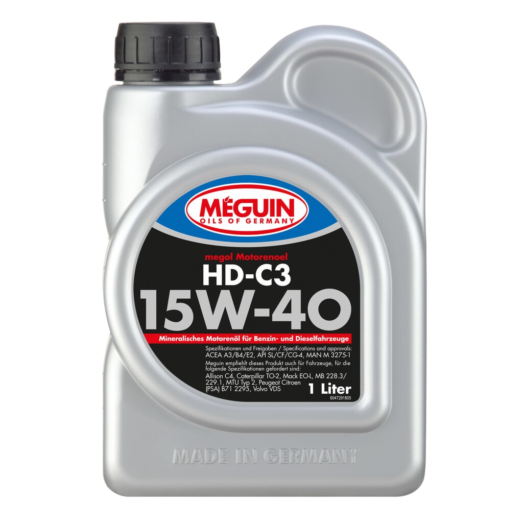 MEGUIN Motorenoel HD-C3 SAE 15W-40 1 l Produktabbildung: MEGUIN Motorenoel HD-C3 SAE 15W-40 1 l