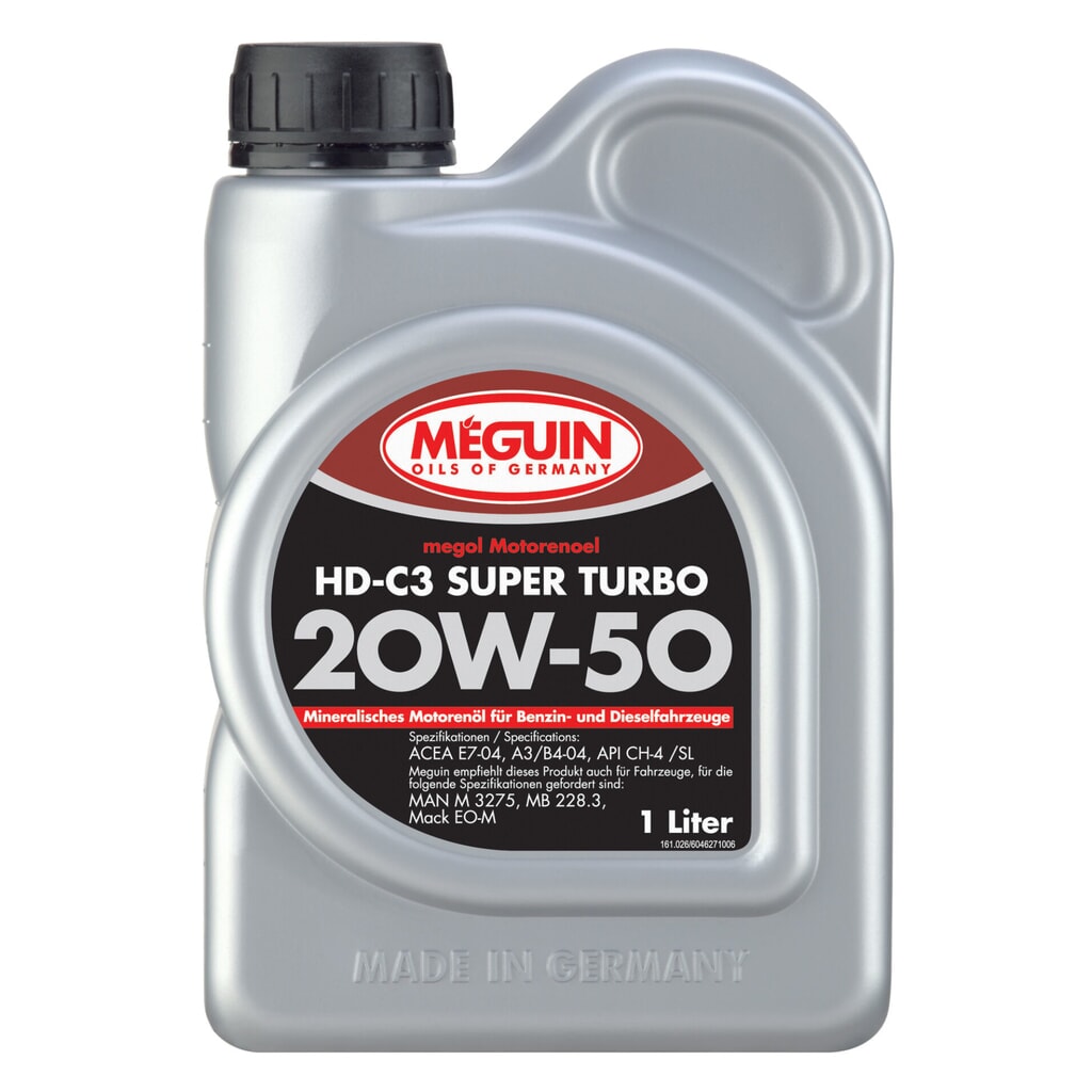 MEGUIN Motorenoel HD-C3 Super Turbo SAE 20W-50 1 l Produktabbildung: MEGUIN Motorenoel HD-C3 Super Turbo SAE 20W-50 1 l