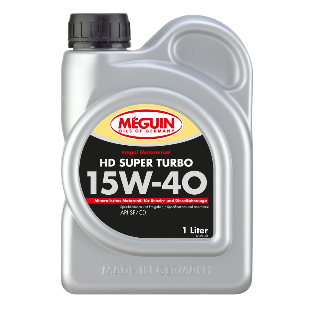 MEGUIN Motorenoel HD Super Turbo SAE 15W-40 1 l Produktabbildung: MEGUIN Motorenoel HD Super Turbo SAE 15W-40 1 l