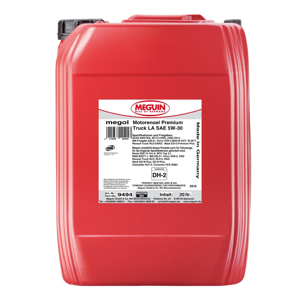 Produktabbildung: MEGUIN Motorenoel Premium Truck LA SAE 5W-30 20 l