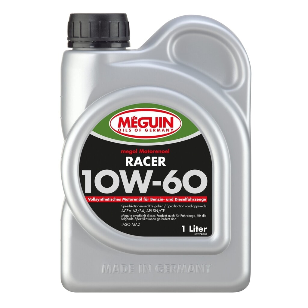 Produktabbildung: MEGUIN Motorenoel RACER SAE 10W-60 (vollsynthetisch) 1 l