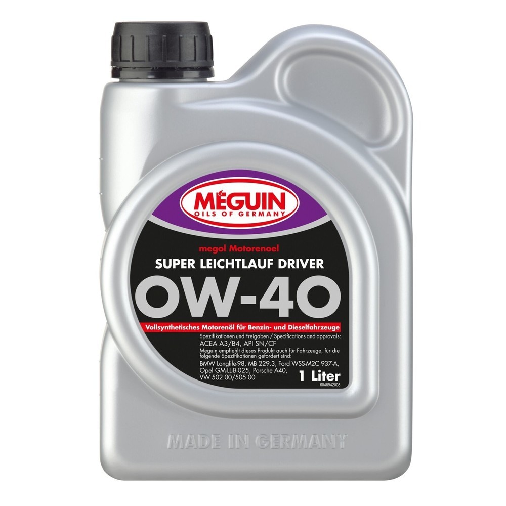 Produktabbildung: MEGUIN Motorenoel Super Leichtlauf DRIVER SAE 0W-40 1 l