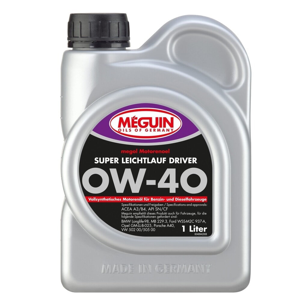 Produktabbildung: MEGUIN Motorenoel Super Leichtlauf DRIVER SAE 0W-40 1 l