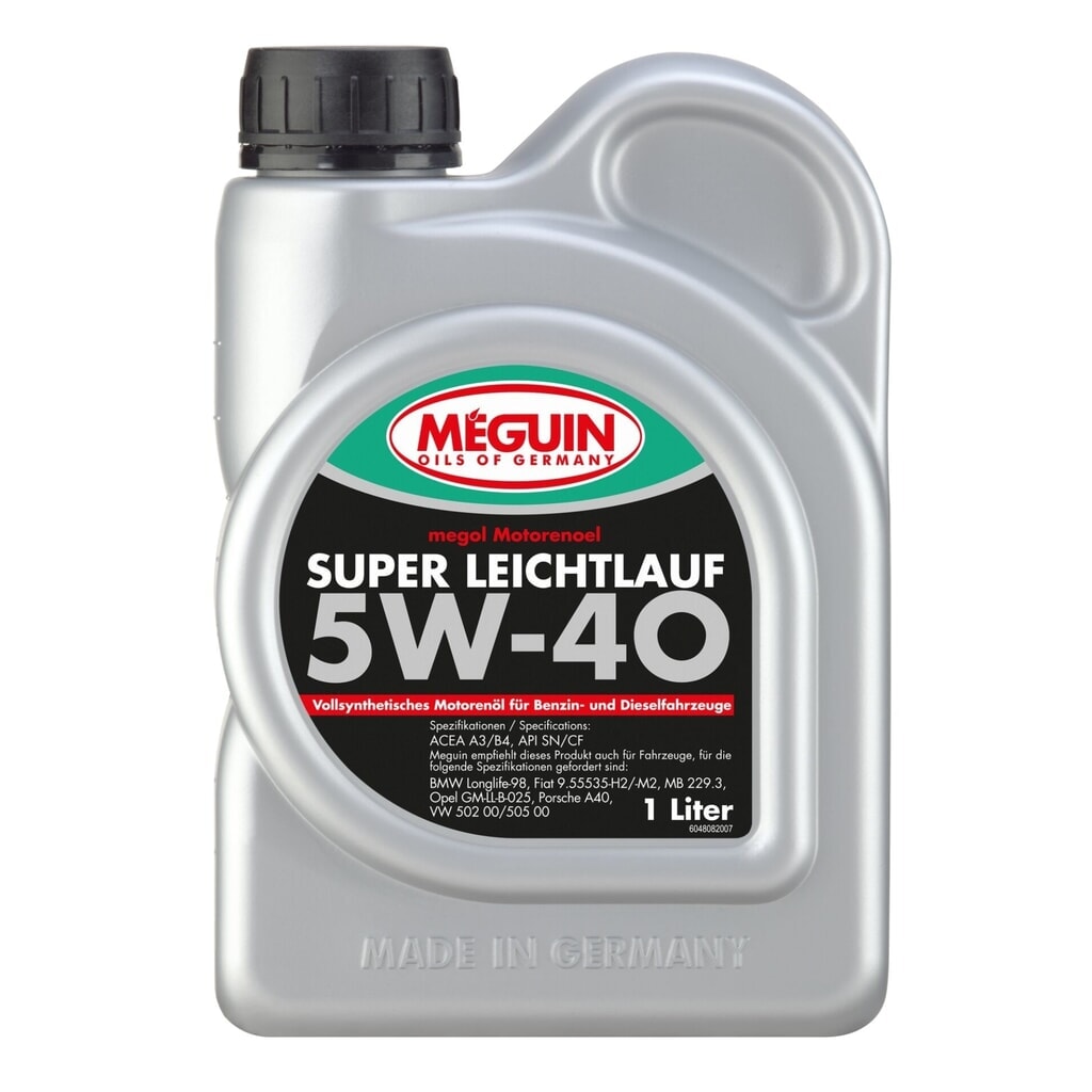 MEGUIN Motorenoel Super Leichtlauf SAE 5W-40 (vollsynth.) 1 l Produktabbildung: MEGUIN Motorenoel Super Leichtlauf SAE 5W-40 (vollsynth.) 1 l