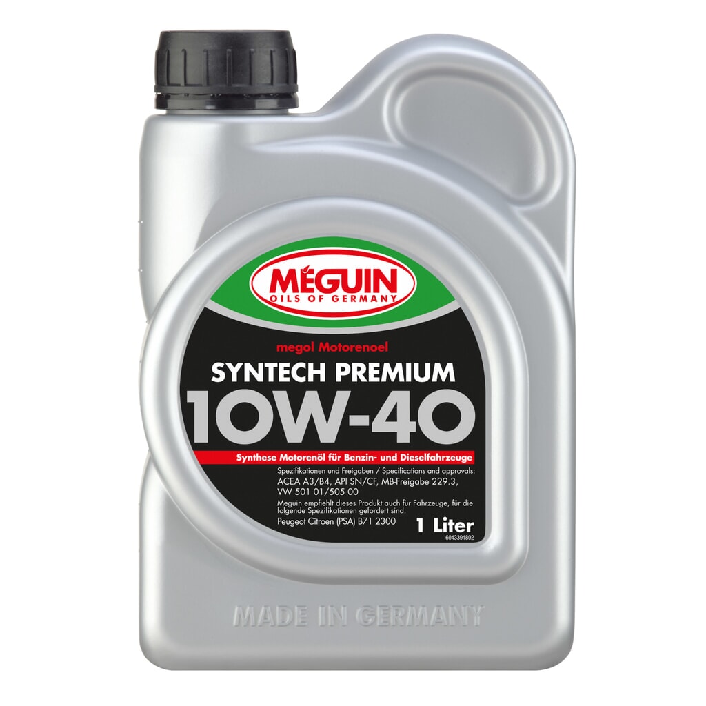 Produktabbildung: MEGUIN Motorenoel Syntech Premium SAE 10W-40 1 l