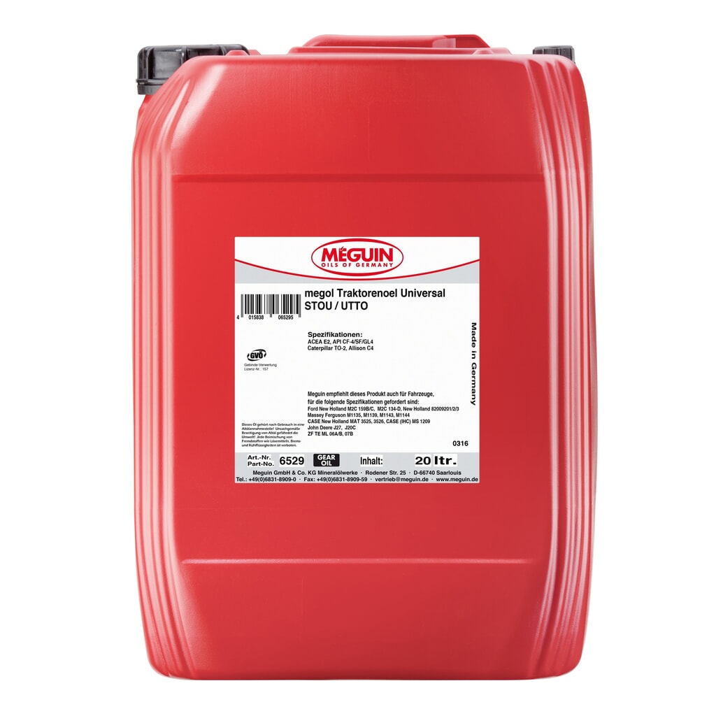 Produktabbildung: MEGUIN Traktorenoel Universal STOU / UTTO 20 l