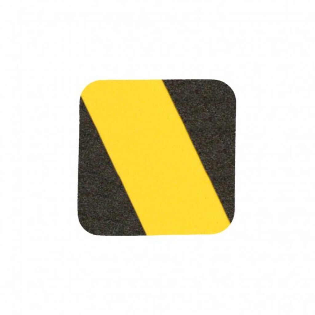 Produktabbildung: Mehlhose m2-Antirutschbelag™, verformbar, 50 Stk, LxB 140 x 140 mm, schwarz-gelb
