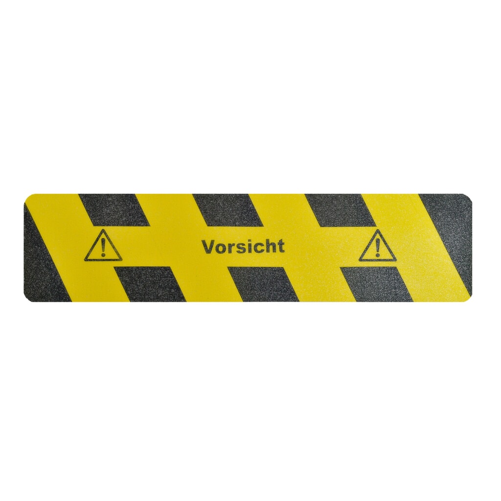 m2-Antirutschbelag™ "Vorsicht", LxB 610 x 150 mm Produktabbildung: m2-Antirutschbelag™ "Vorsicht", LxB 610 x 150 mm
