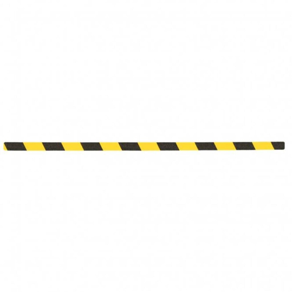 Produktabbildung Nr. 1: Mehlhose m2-Antirutschbelag™ Warnmarkierung, 10 Stk LxB 800 x 25 mm, gelb-schwarz
