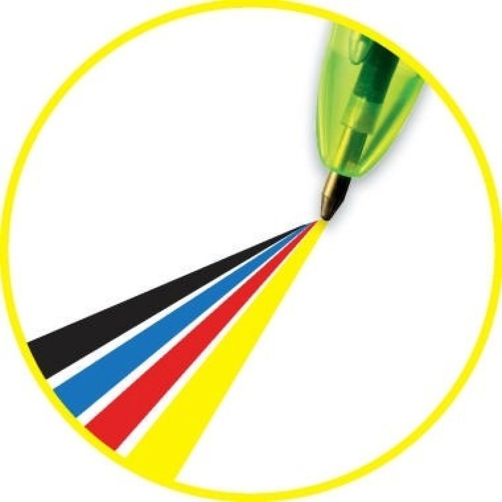 Produktabbildung Nr. 7: BIC Vierfarbkugelschreiber 4Colours Fluo 933948 bl/sw/rt/neon.ge