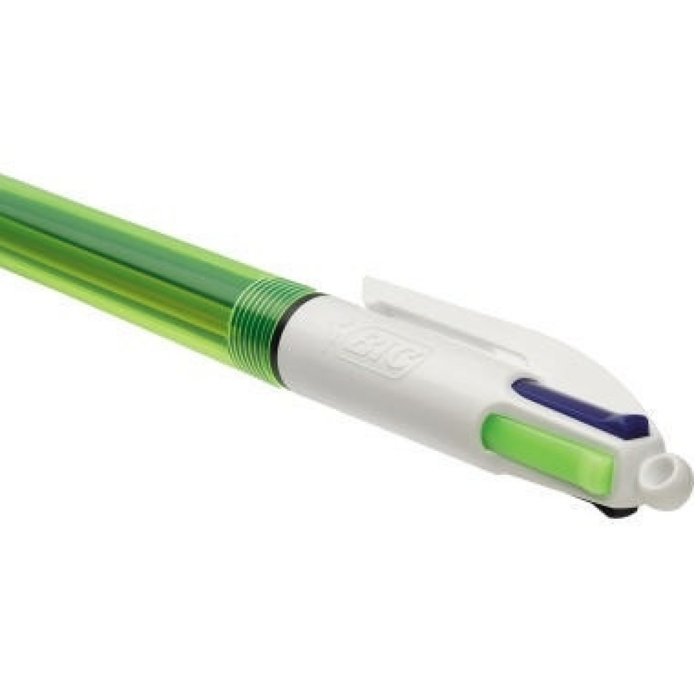 Produktabbildung: BIC Vierfarbkugelschreiber 4Colours Fluo 933948 bl/sw/rt/neon.ge
