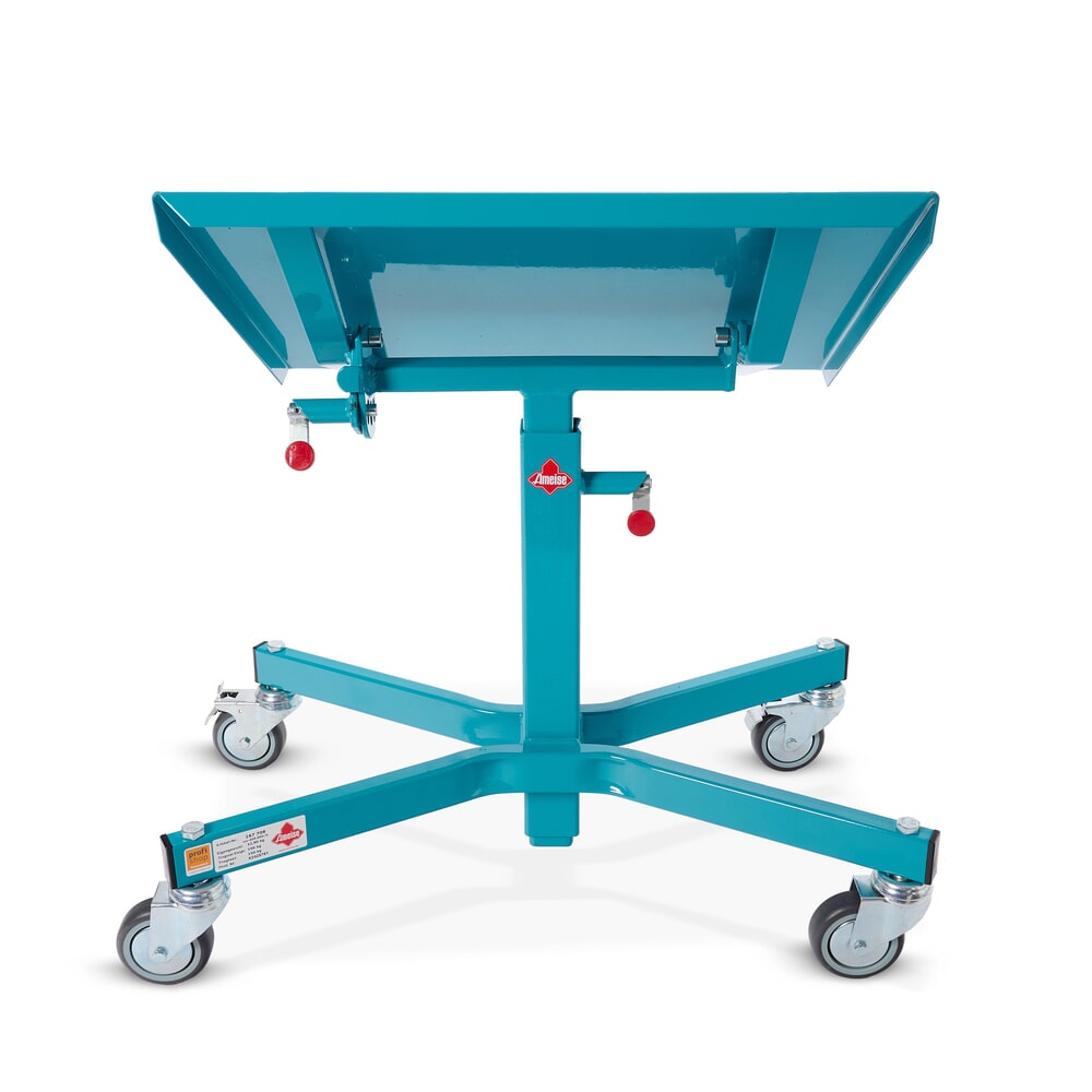 Número de imagen del producto 13: Mesa de trabajo Ameise®, con ruedas y de elevación manual, inclinación 15 y 30°