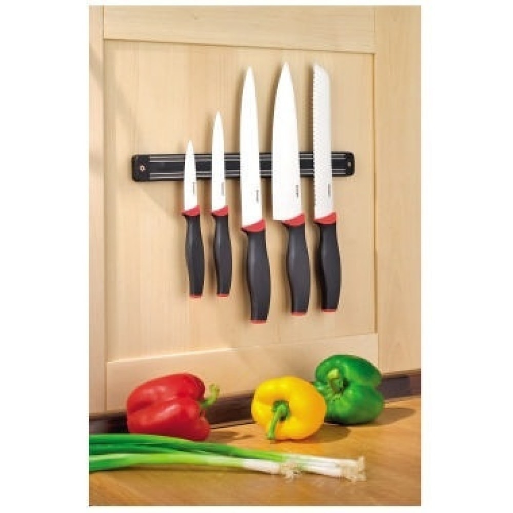 Produktabbildung Nr. 2: Esmeyer Messerset AUREA 291-423 5teilig Magnetleiste schwarz/rot