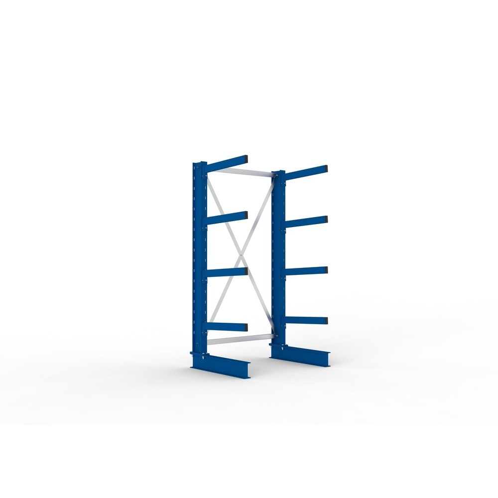 Product afbeelding: Draagarmstelling META basiselement, eenzijdig, draagvermogen per arm 250 kg, hxbxd 2.000 x 1.103 x 830 mm