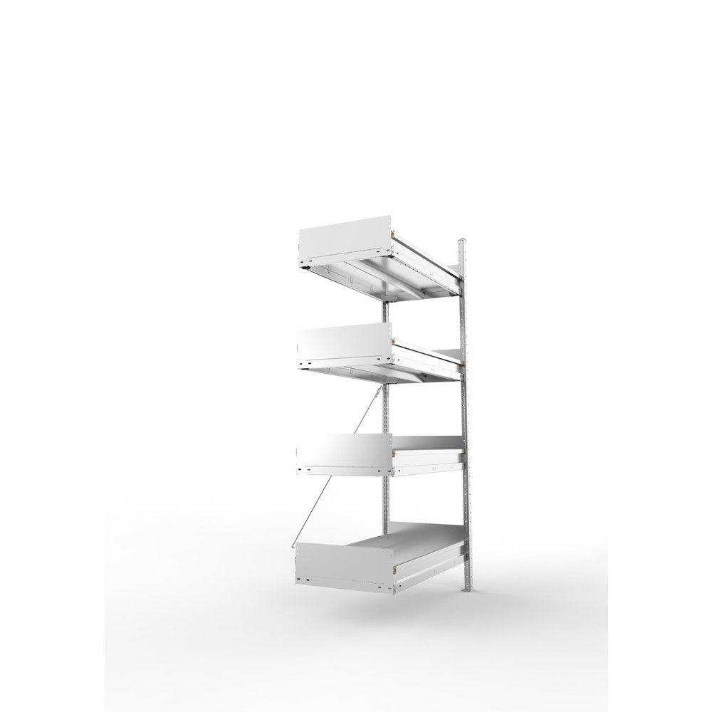 Produktabbildung Nr. 2: META Fachbodenregal Stecksystem, AF, FL 330 kg, verzinkt