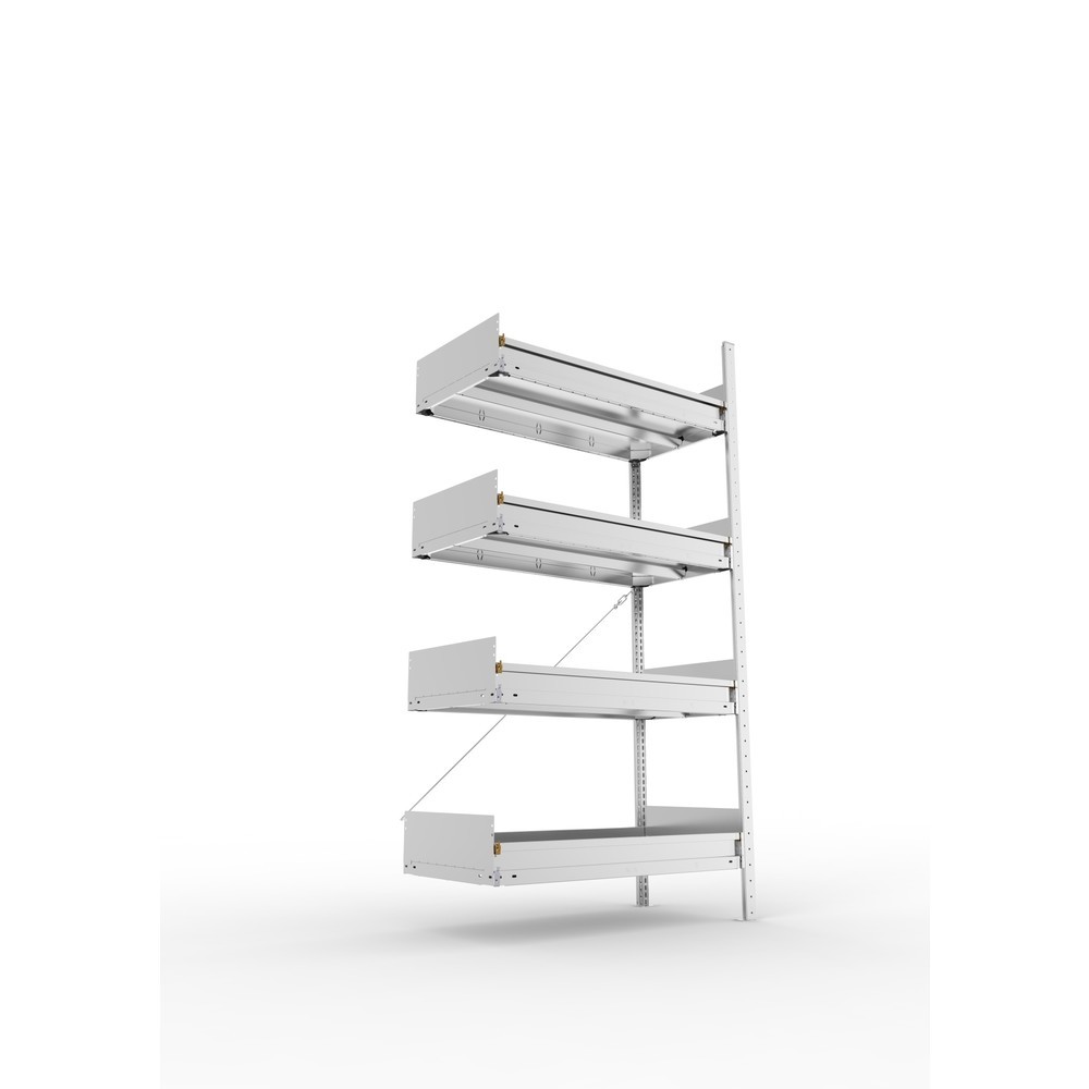 Produktabbildung Nr. 3: META Fachbodenregal Stecksystem, AF, FL 330 kg, verzinkt
