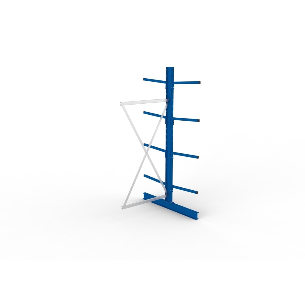 Produktabbildung Nr. 4: META Kragarmregal Anbaufeld, doppelseitig, Tragkraft pro Arm 140 kg, HxBxT 2.500 x 1.030 x 1.420 mm