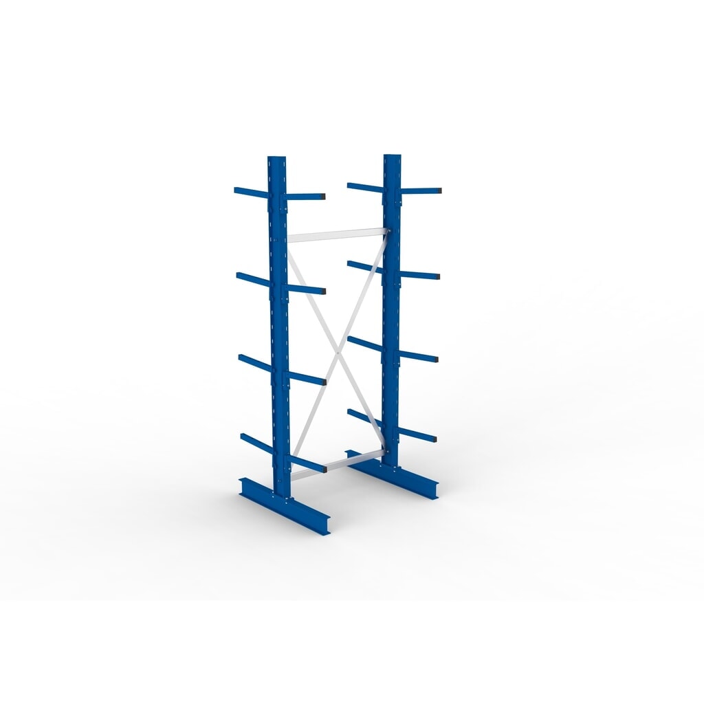 Produktabbildung Nr. 4: META Kragarmregal Grundfeld, doppelseitig, Tragkraft pro Arm 220 kg, HxBxT 2.500 x 1.094 x 1.020 mm