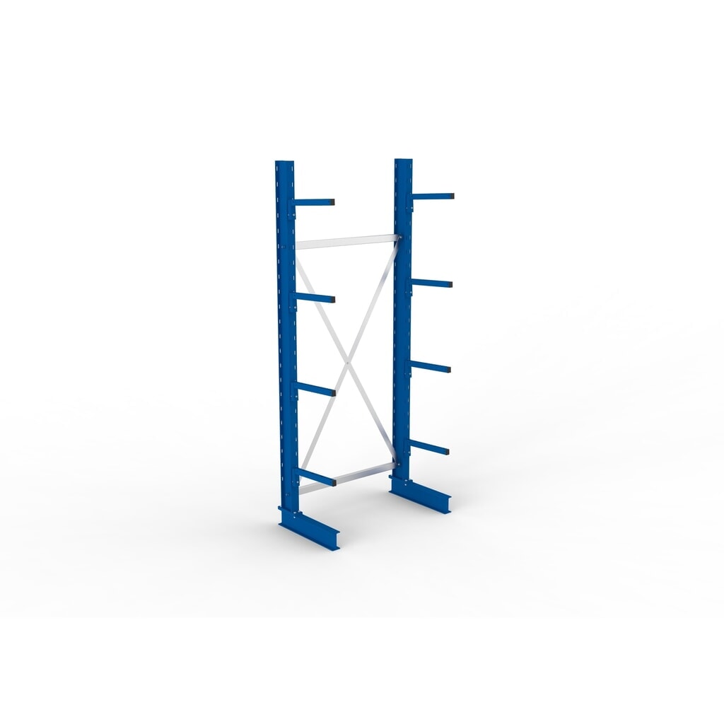 META Kragarmregal Grundfeld, einseitig, Tragkraft pro Arm 220 kg, HxBxT 2.500 x 1.094 x 610 mm Produktabbildung Nr. 4: META Kragarmregal Grundfeld, einseitig, Tragkraft pro Arm 220 kg, HxBxT 2.500 x 1.094 x 610 mm