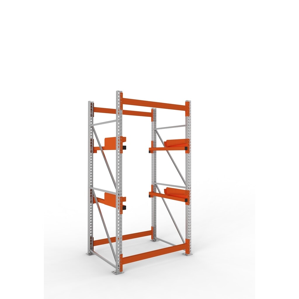 META MULTIPAL Kabeltrommelregal Typ 2, GF, HxBxT 2.700 x 1.300 x 1.100 mm, verzinkt, RAL 2001 rotorange, mit 2 Trommelaufnahmen, ohne Achsen, mit Kabeltrommelauflage Produktabbildung: META MULTIPAL Kabeltrommelregal Typ 2, GF, HxBxT 2.700 x 1.300 x 1.100 mm, verzinkt, RAL 2001 rotorange, mit 2 Trommelaufnahmen, ohne Achsen, mit Kabeltrommelauflage