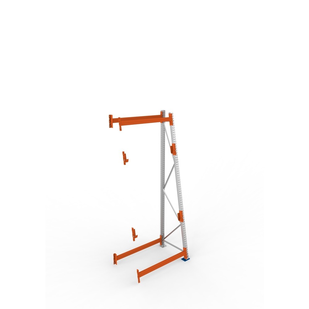 Produktabbildung Nr. 2: META MULTIPAL Kabeltrommelregal Typ 3, AF, HxBxT 3.300 x 1.300 x 900, komplett für 2 Achsen, verzinkt, RAL 2001 rotorange, A-Ständer