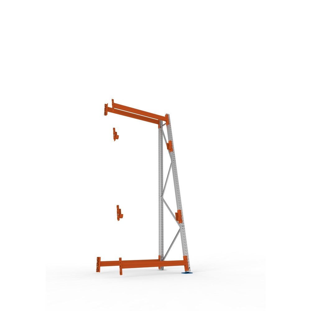 Produktabbildung Nr. 3: META MULTIPAL Kabeltrommelregal Typ 3, AF, HxBxT 3.300 x 1.300 x 900, komplett für 2 Achsen, verzinkt, RAL 2001 rotorange, A-Ständer