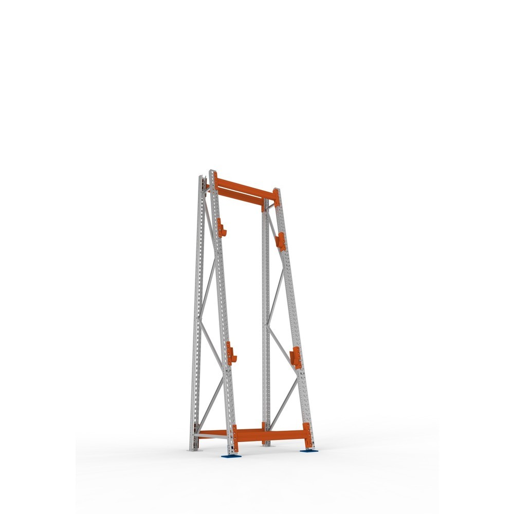 Produktabbildung Nr. 3: META MULTIPAL Kabeltrommelregal Typ 3, GF, HxBxT 3.300 x 900 x 900, komplett für 2 Achsen, verzinkt, RAL 2001 rotorange, A-Ständer