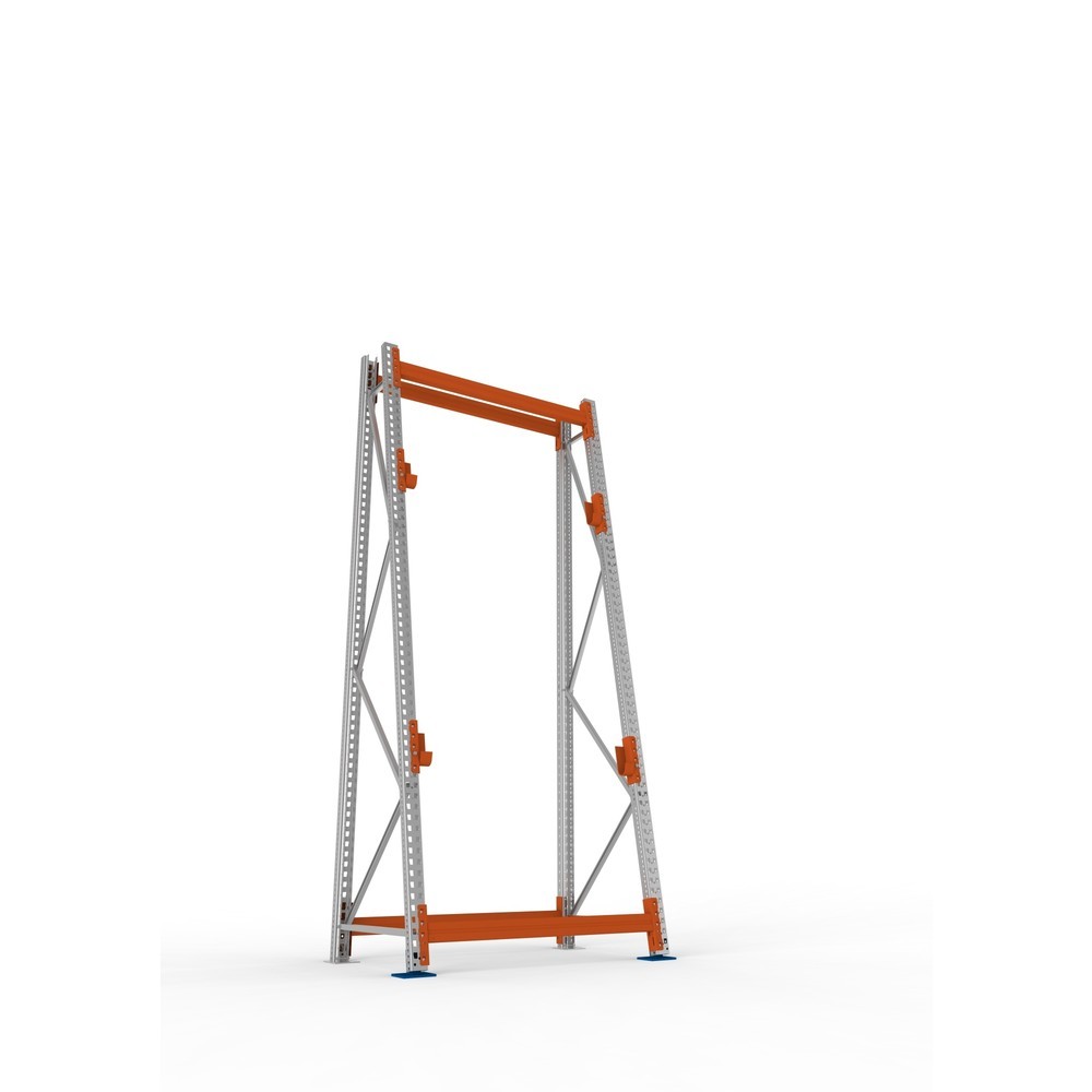 Produktabbildung Nr. 3: META MULTIPAL Kabeltrommelregal Typ 3, GF, HxBxT 3.300 x 1.300 x 900, komplett für 2 Achsen, verzinkt, RAL 2001 rotorange, A-Ständer