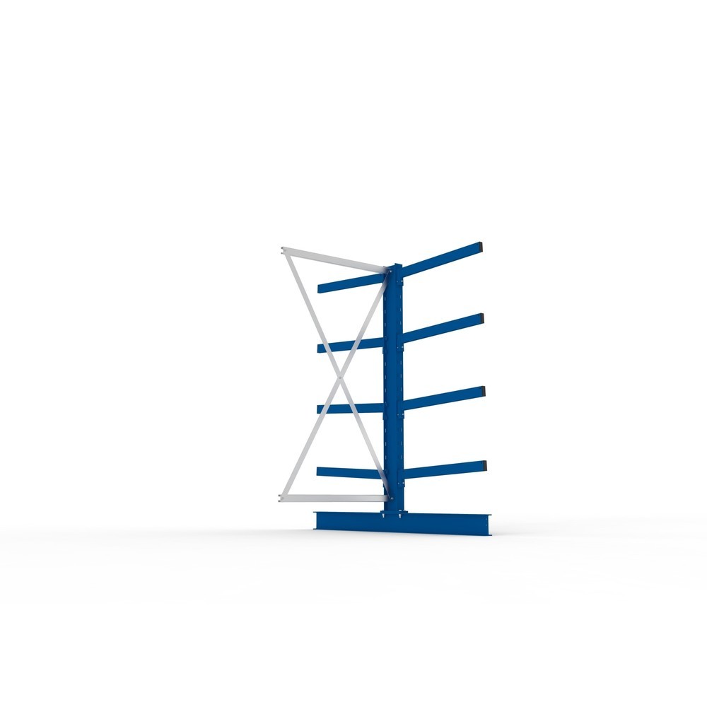N° de l'image du produit 3 : Travée auxiliaire de rayonnage cantilever META, double accès, capacité de charge par bras jusqu'à 250 kg, H x l x P 2 000 x 1 030 x 1 840 mm
