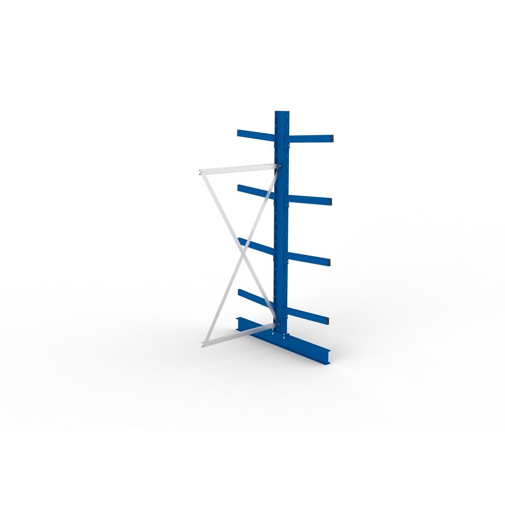 N° de l'image du produit 2 : Travée auxiliaire de rayonnage cantilever META, double accès, capacité de charge par bras jusqu'à 355 kg, H x l x P 2 500 x 1 030 x 1 440 mm
