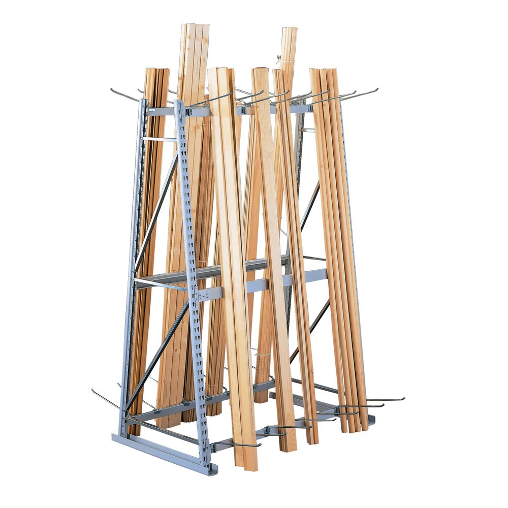 Produktabbildung: META Vertikalregal, doppelseitig, GF, HxBxT 2.200 x 1.400 x 800 mm