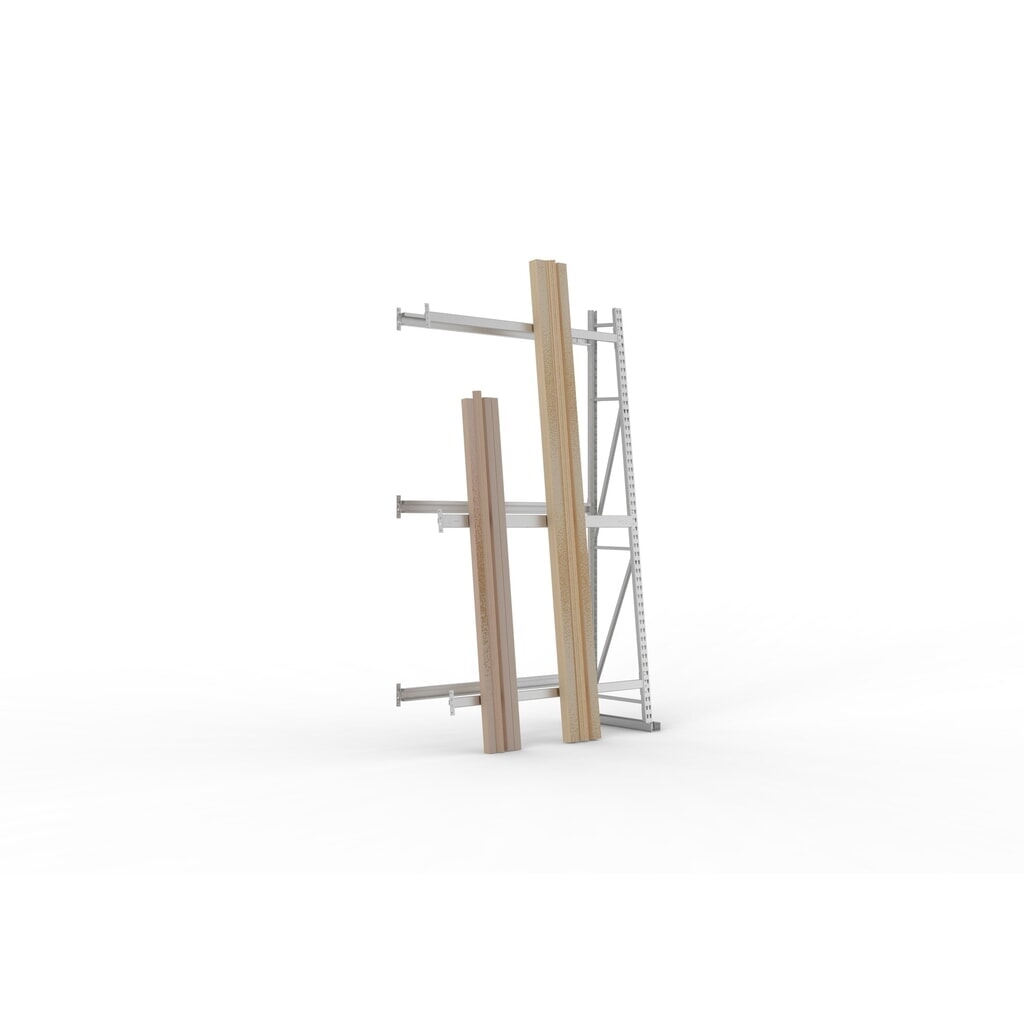 META Vertikalregal, einseitig, AF, HxBxT 2.500 x 1.400 x 500 mm Produktabbildung: META Vertikalregal, einseitig, AF, HxBxT 2.500 x 1.400 x 500 mm