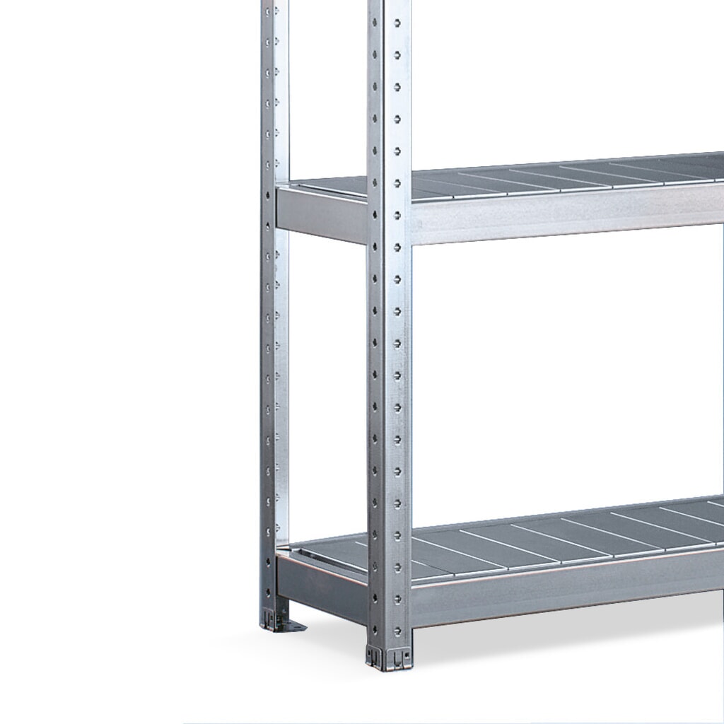 META Weitspannregal, mit Stahlpaneelen, FL 500 kg, HxBxT 1.970 x 1.700 x 400 mm Produktabbildung Nr. 2: META Weitspannregal, mit Stahlpaneelen, FL 500 kg, HxBxT 1.970 x 1.700 x 400 mm