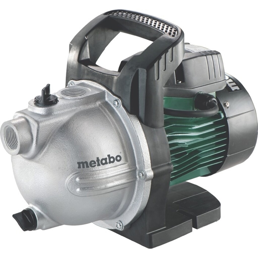 METABO Gartenpumpe P 4000 G, Grauguss, 4000 l/h 46 m 4,6 bar 1100 W, 25,4 mm (1″) IG Produktabbildung: METABO Gartenpumpe P 4000 G, Grauguss, 4000 l/h 46 m 4,6 bar 1100 W, 25,4 mm (1″) IG
