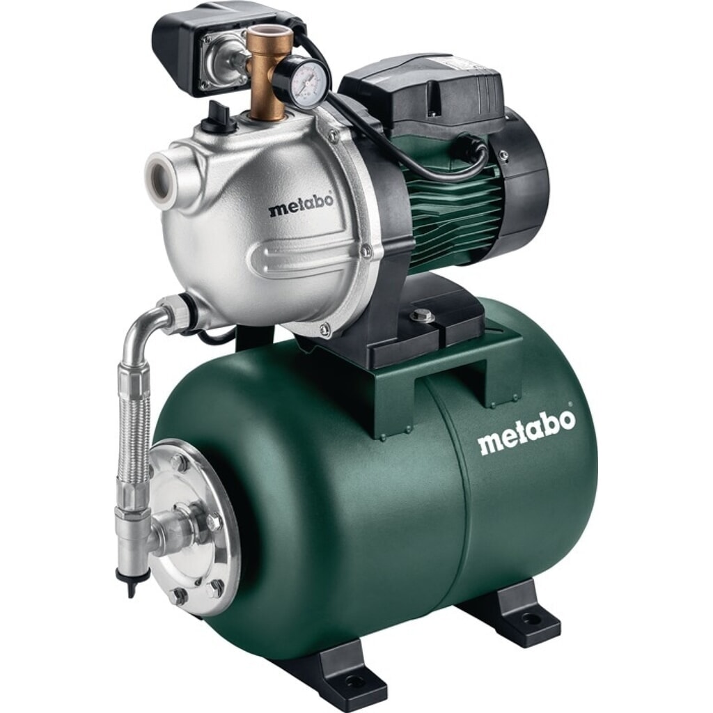 Produktabbildung: METABO Hauswasserwerk HWW 3500/25 G, 8 m 900 W, 3500 l/h 45 m, Stahl 24 l