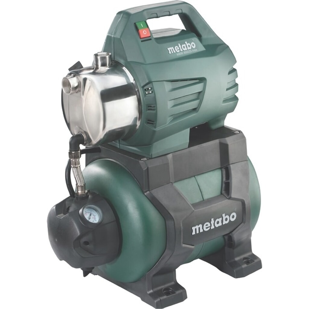 Produktabbildung: METABO Hauswasserwerk HWW 4500/25 Inox, 8 m 1300 W, 4500 l/h 48 m, Stahl 24 l