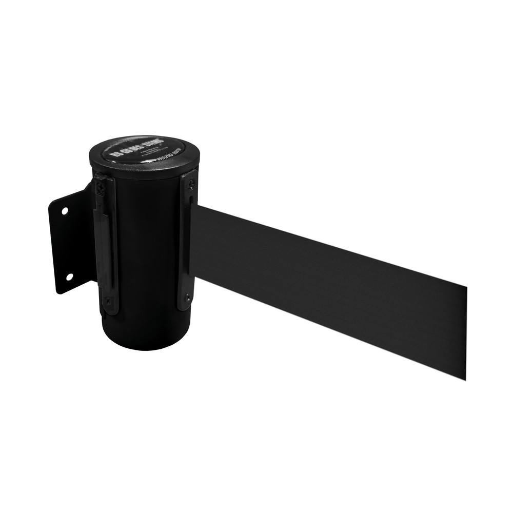 Product afbeelding: Metalen cassette voor wandafzetband, gepoedercoat, uittreklengte 4 m, zwart, zwart