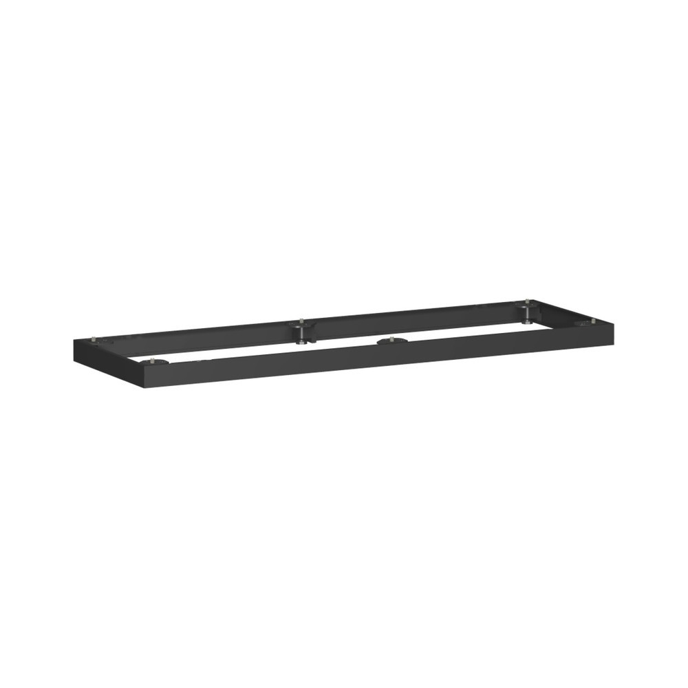 Produktabbildung: Geramöbel Metallsockel für Büroschränke Profi, BxT 50 x 1.200 mm, schwarz