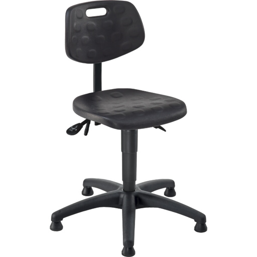 Produktabbildung Nr. 1: meychair Arbeitsdrehstuhl Ability Polyurethan, Sitzhöhe 470-610 mm, Kunststoffbasis, Bodengleiter