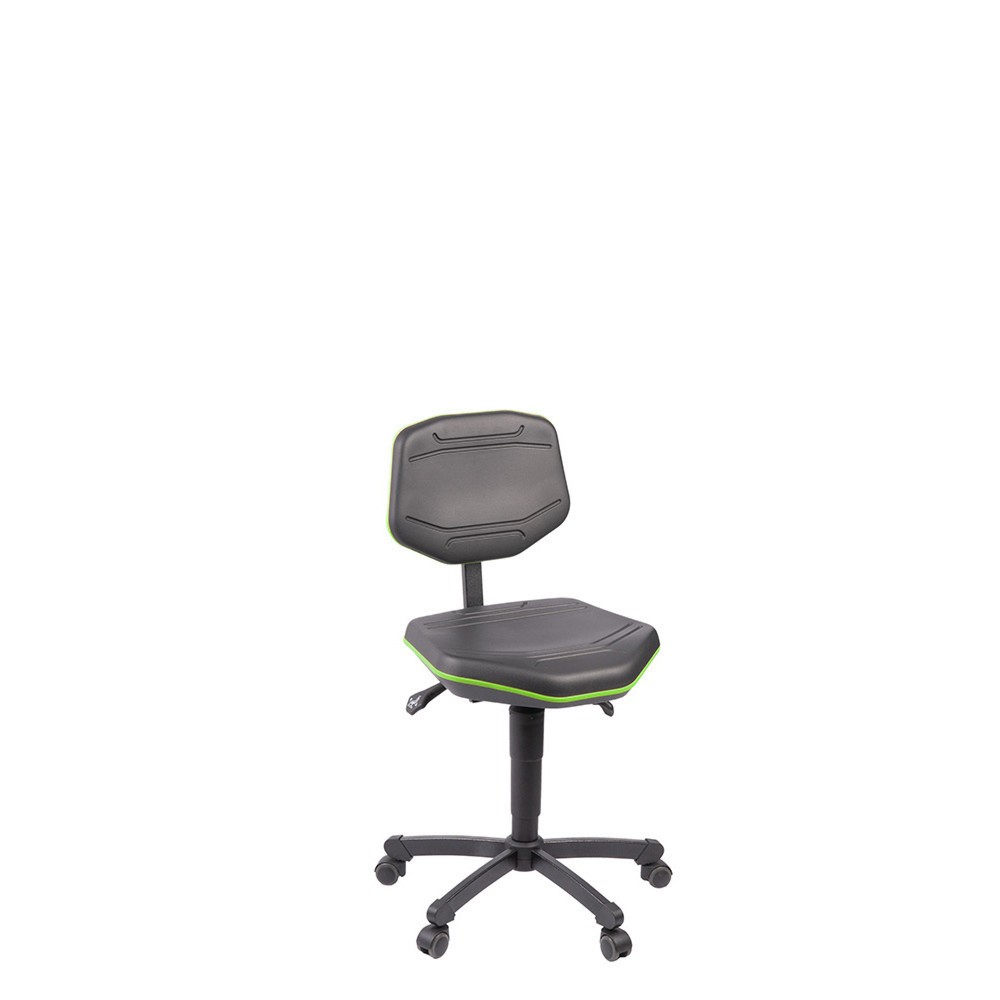 Produktabbildung Nr. 3: meychair Arbeitsdrehstuhl  Workster PRO mit Rollen, Kederfarbe grün