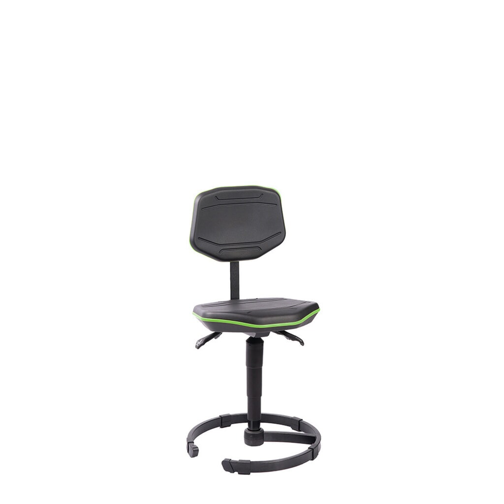 meychair Arbeitsdrehstuhl Workster PRO mit Standfuß, Kederfarbe grün Produktabbildung Nr. 2: meychair Arbeitsdrehstuhl Workster PRO mit Standfuß, Kederfarbe grün