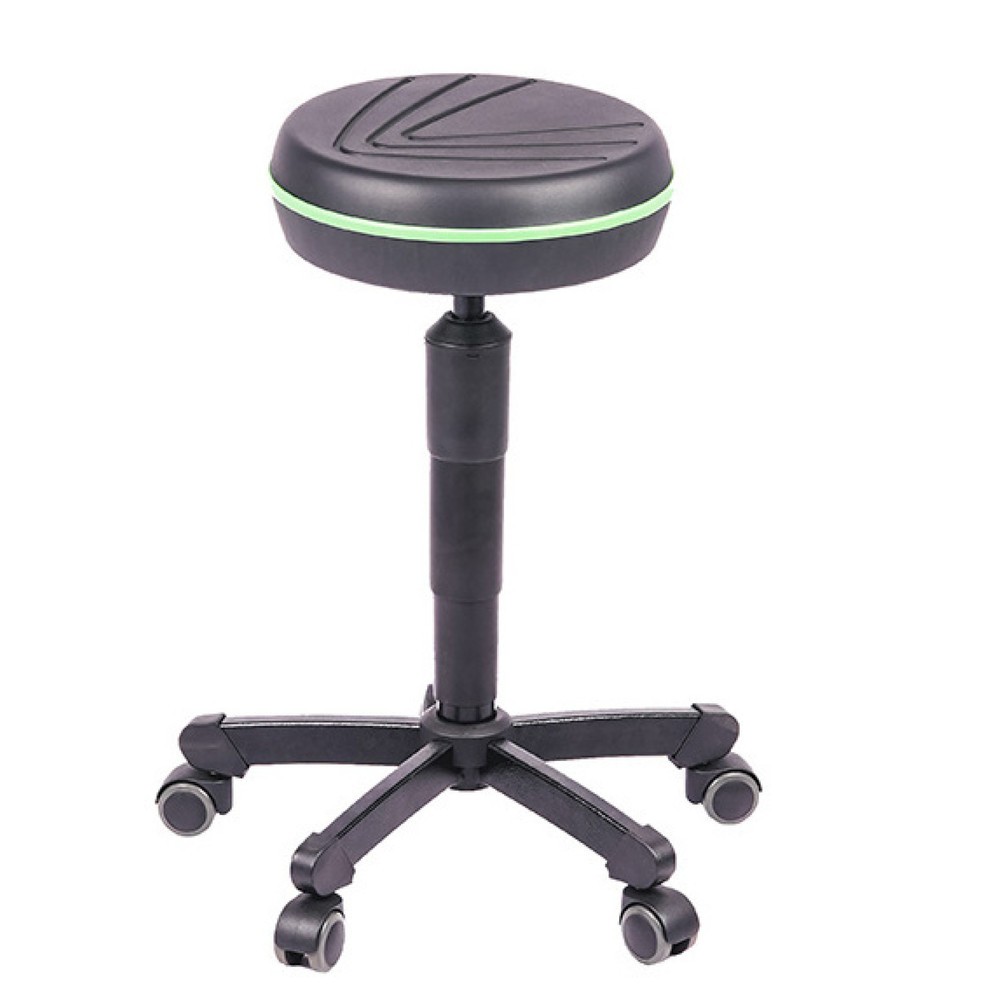 Produktabbildung Nr. 1: meychair Hocker A30 PRO mit Rollen, Kederfarbe grün