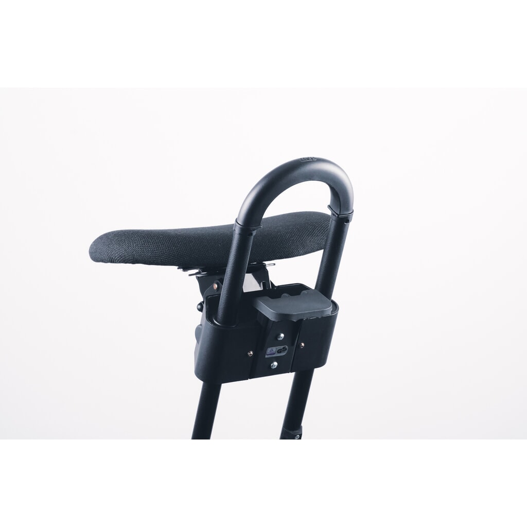 Produktabbildung Nr. 5: meychair Stehhilfe mit Rollen, Stoffpolster, Sitzhöhe 610-860 mm, Bodengleiter, Standfuß